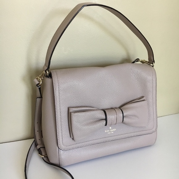 kate spade Handbags - Kate Spade Coralie Crossbody Bow Bag in Almond
